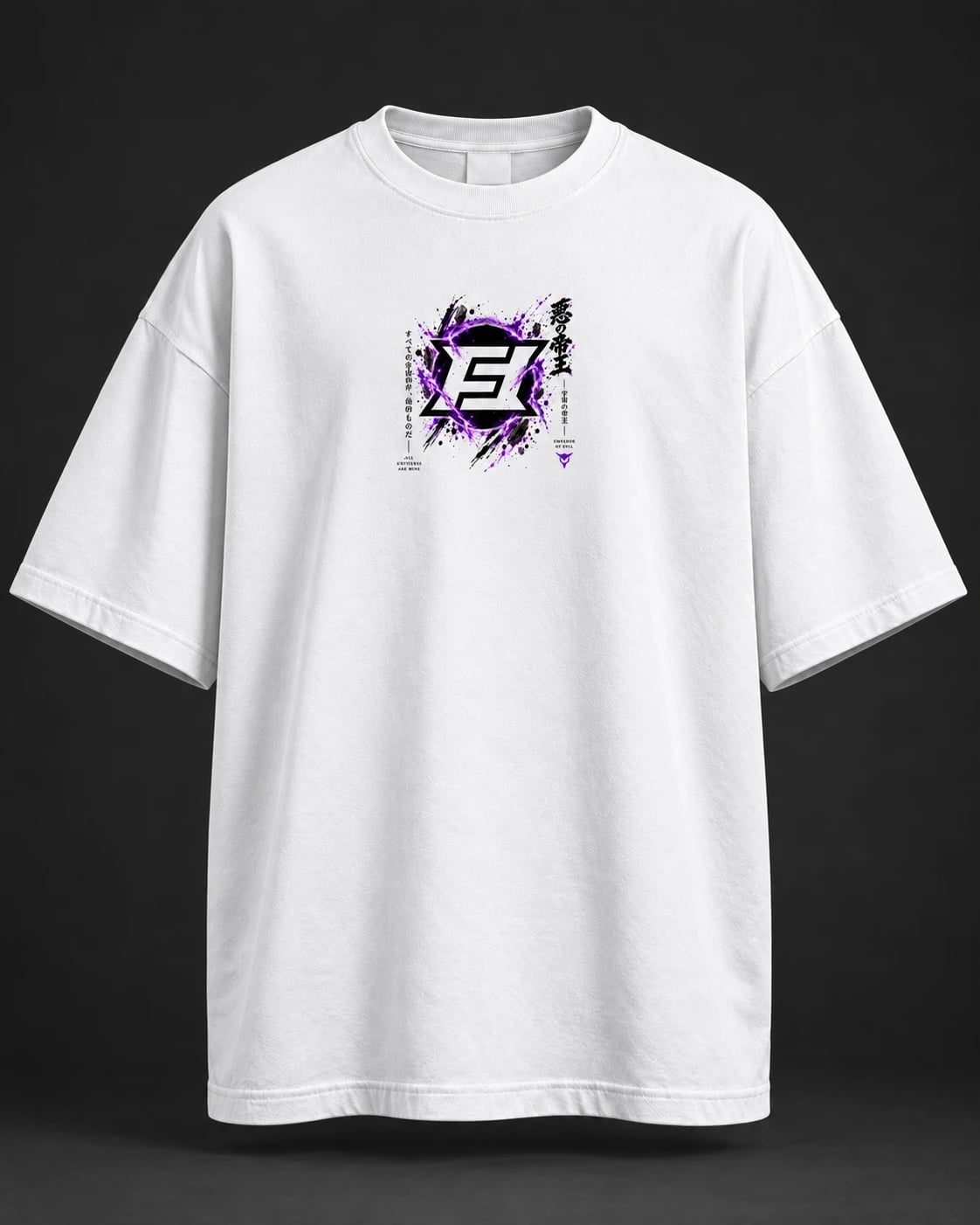 NakamaShoppu Frieza oversized white t-shirt front print
